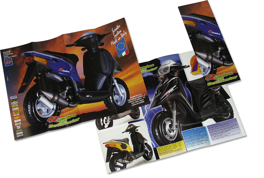 1992 | Betamotor - Depliant scooter Quadra 50 cc.