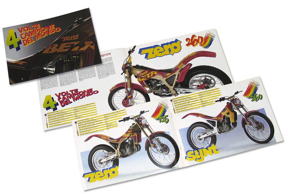 1992 | Betamotor - Depliant motocili da trial e motoalpinismo
