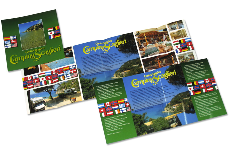 1994 | Camping Scaglieri - Depliant descrittivo del campeggio all'Isola d'Elba