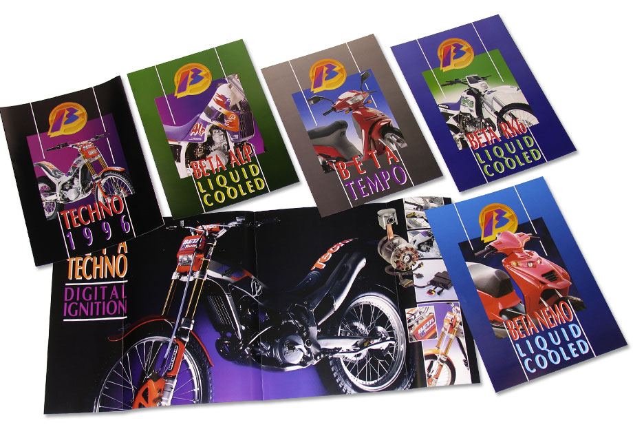 1996 | Betamotor - Depliant produzione motocicli e ciclomotori