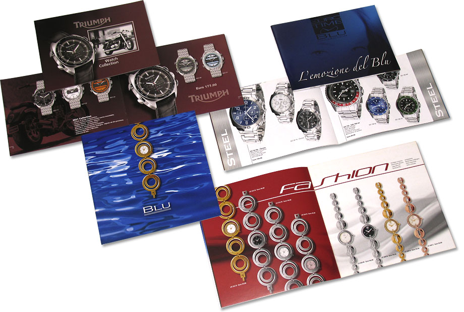 2008 | Cataloghi orologi Triumph e Blu Time