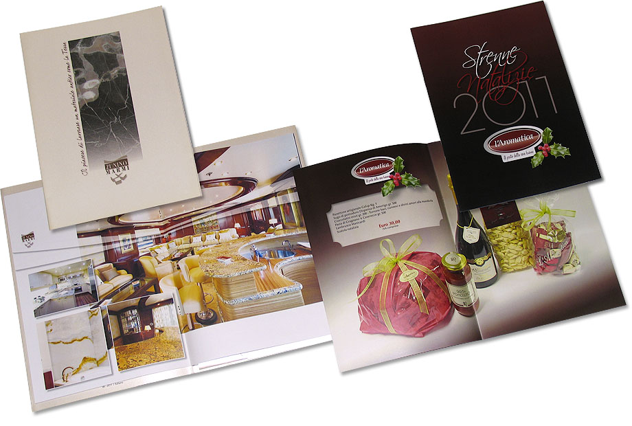 2011 | Zunino Marmi, brochure di presentazione - L'Aromatica, catalogo strenne natalizie