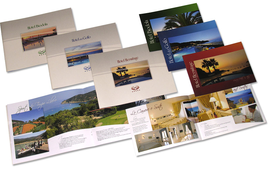 2013 | Hotel Hermitage, Hotel Biodola, Hotel del Golfo - Brochure congressuale e depliant degli alberghi