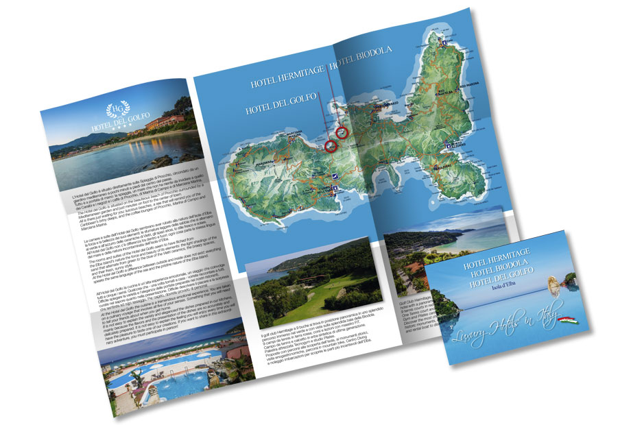 2018 | Hotel Hermitage, Hotel Biodola, Hotel del Golfo Isola d'Elba - Pieghevole